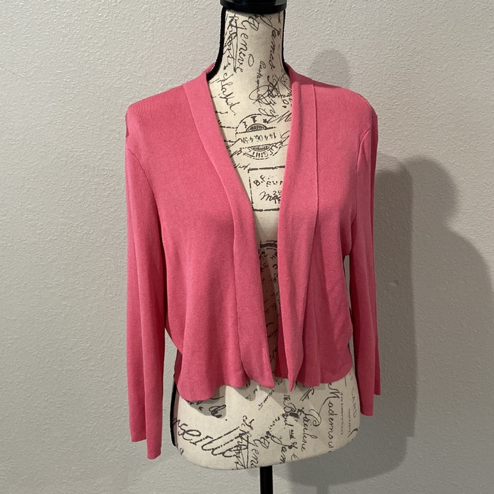 Hugo Boss Fine Ribbed Open Cardigan Sweater